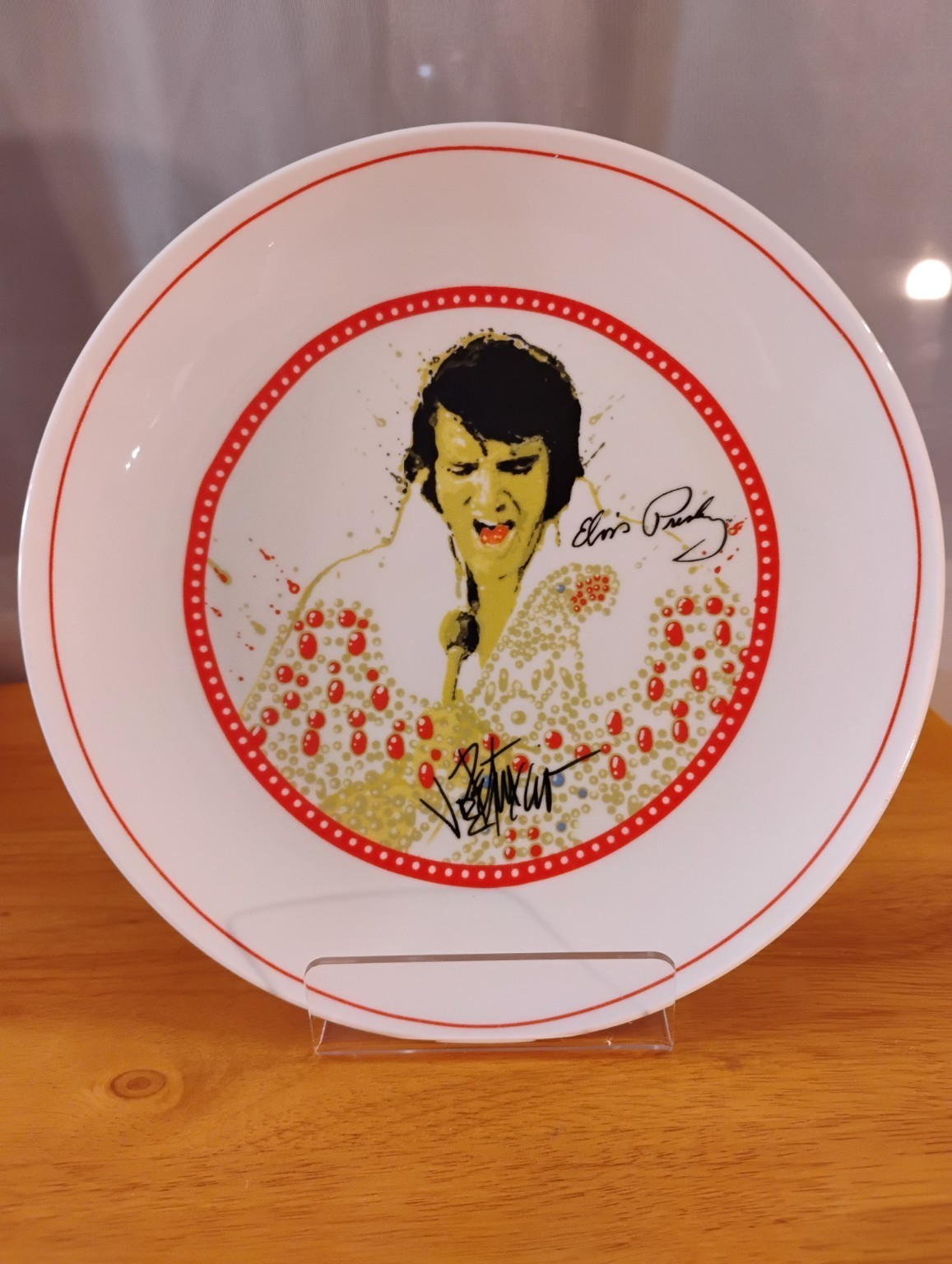 Elvis Presley Collectible Plate Joe Petruccio Art EPE Signature Product 8"