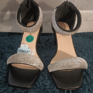 Jynx Black High Heel Women's Shoe w/Rhinestones