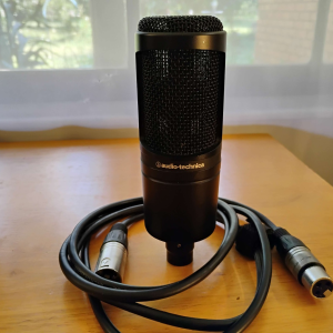 Audio-Technica AT2020 Cardioid Condenser Studio XLR Microphone - Black