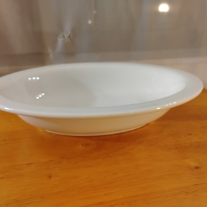 Vintage Buffalo China Oval Serving Bowl 10.25"x7.5" White Restaurant Ware USA