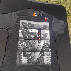 Amplify Shirt Mens M Blasck Multicolor Graphic Tee