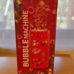 Fireworks Bubble Machine With 80ml Bubble Solution, Portable Automatic Bubbles