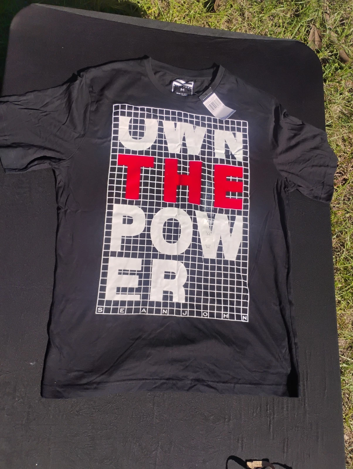 Sean John Graphic Tee - "Own the Power" - Medium Medium - New w/ Tag
