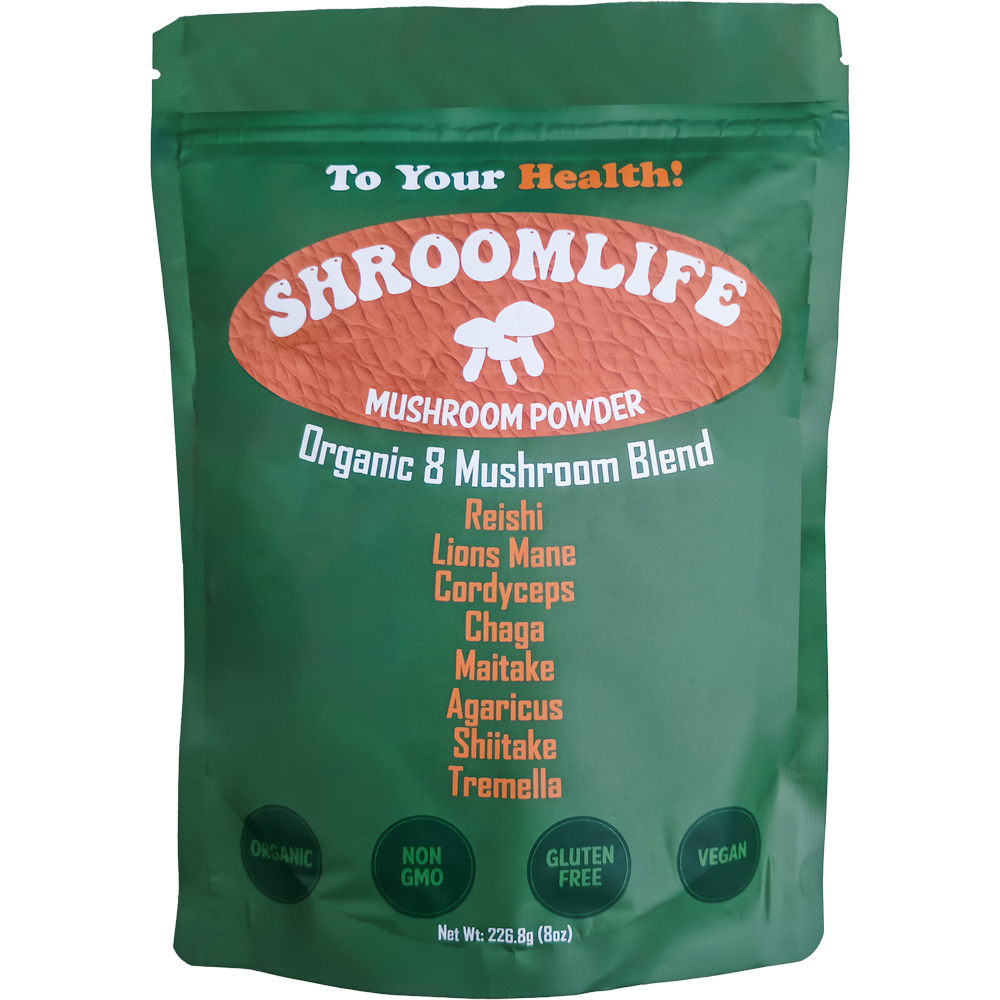 New 8 Mushroom Blend! Organic Superfood | Pure Fruiting Body Extract | Probiotics, Prebiotics, Anti-oxidants.