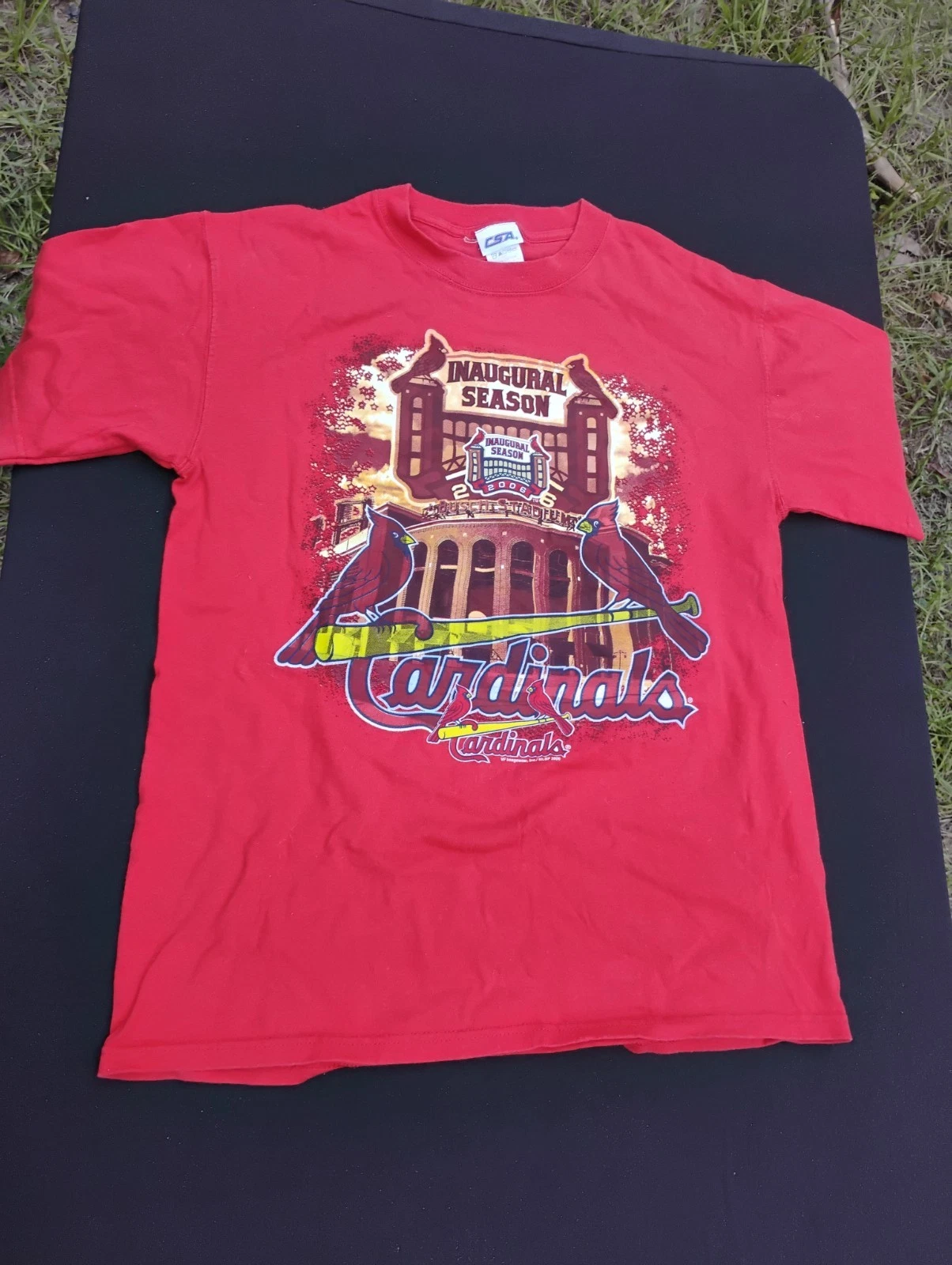 Vintage 2006 St. Louis Cardinals Inaugural Season Busch Stadium T-Shirt CSA Sz M