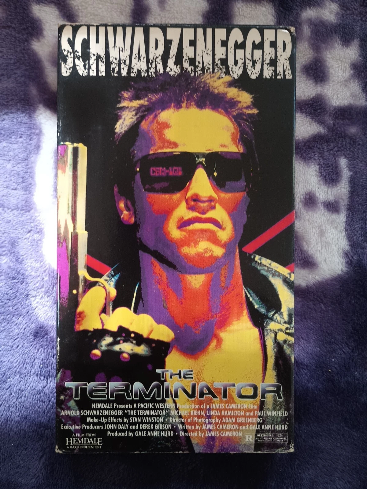 The Terminator VHS 1991 Arnold Schwarzenegger James Cameron Cult Classic