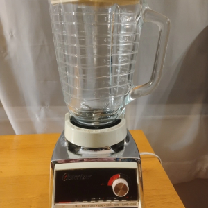 60s-70s Osterizer Galaxie 818 Dual Range 14 Blender Chrome Glass Pitcher Works!