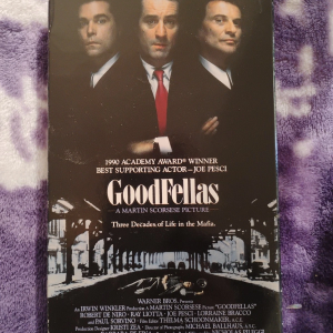 Goodfellas 1991 VHS Warner Bros Home Video Robert De Niro Joe Pesci Watermark