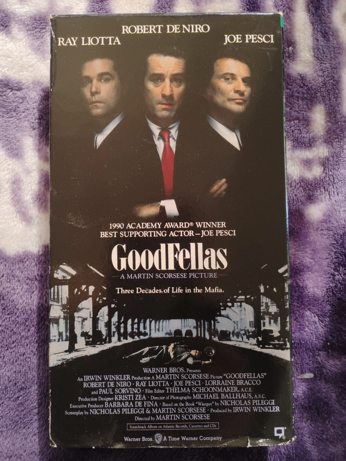 Goodfellas 1991 VHS Warner Bros Home Video Robert De Niro Joe Pesci Watermark