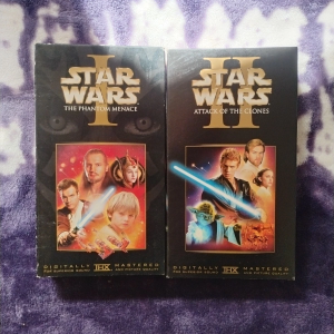 Star Wars VHS Lot Of 2 Episode 1 And 2 Phantom Menace | Attack Of The Clones