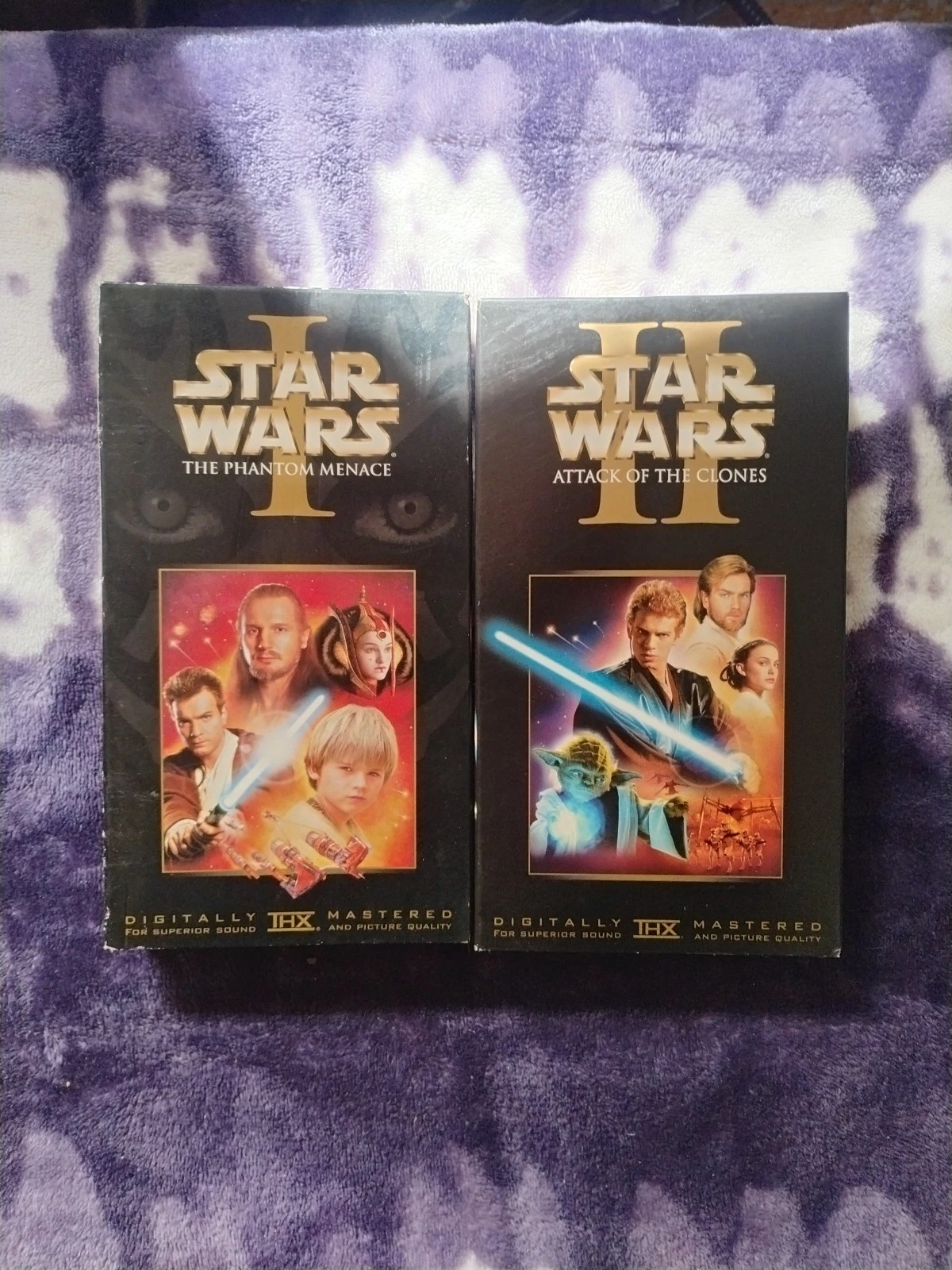 Star Wars VHS Lot Of 2 Episode 1 And 2 Phantom Menace | Attack Of The Clones